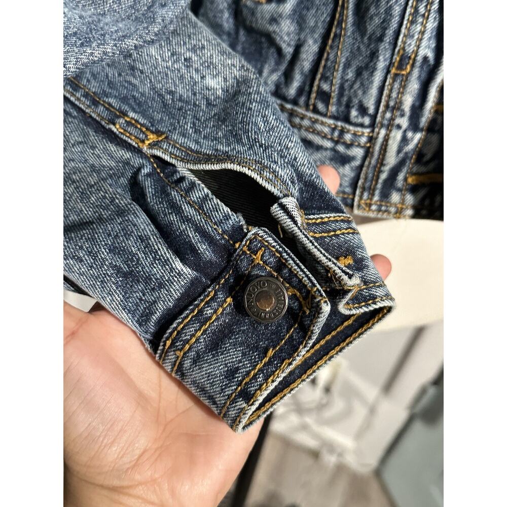Vintage 80s Nuovo Industriale Aero Squad Jean Crop Jacket Denim Size Small - Picture 7 of 13
